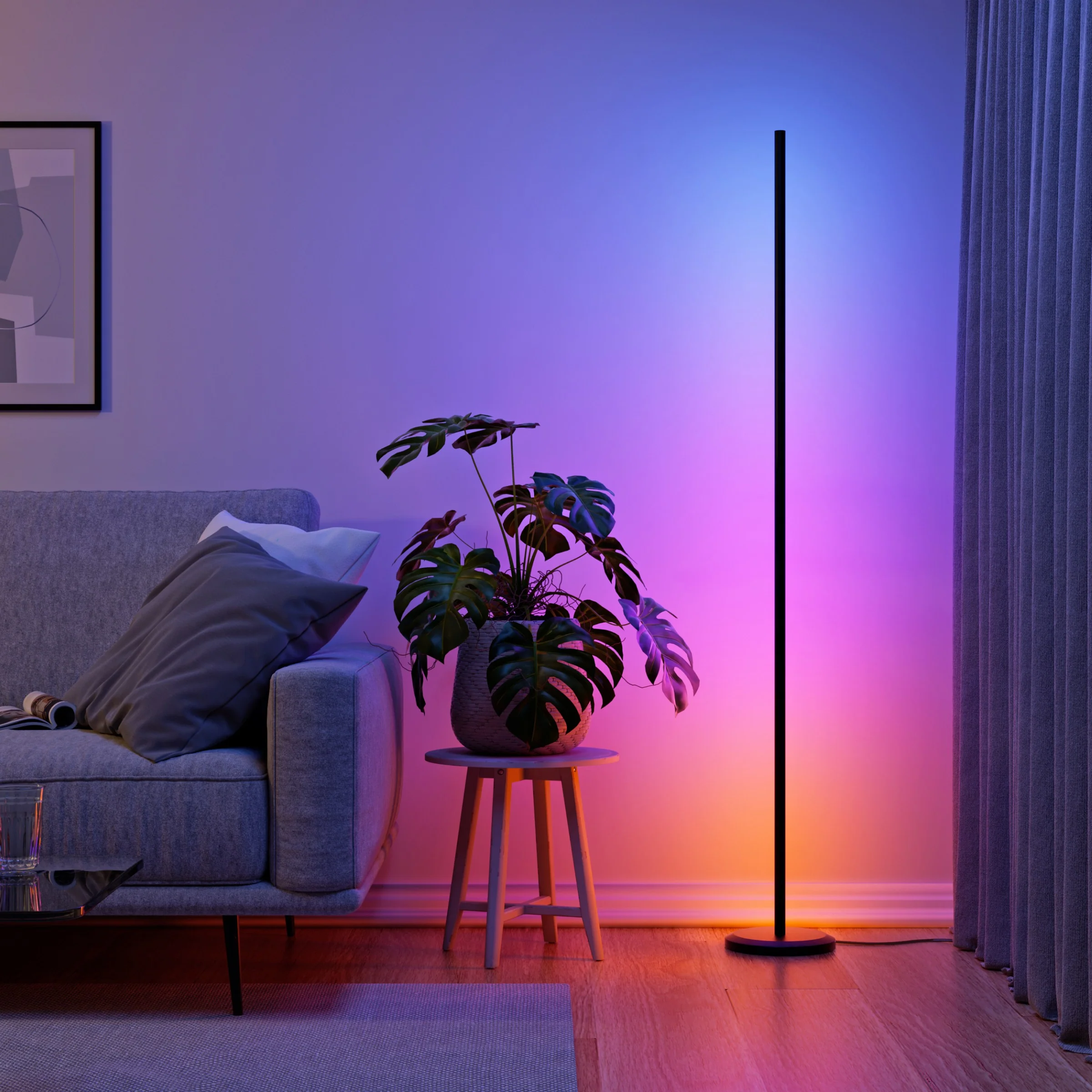 Matter Smart Multicolor Floor Lamp (Black)